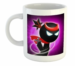 Taza Game Play Juego Ninja Rojo Violeta