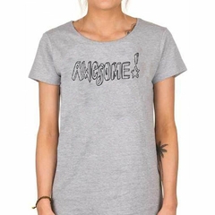 Remera Awesome Texto Increible Feliz M2 - tienda online