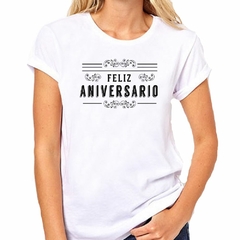 Remera Feliz Aniversario Casados Amor