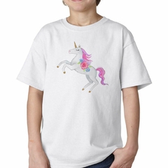 Remera Caballo Unicornio Parado Flores Colores - comprar online