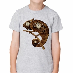 Remera Steampuk Art Camaleon Metal Reloj en internet