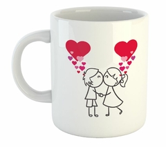 Taza Pareja Besandose Amor Enamorados