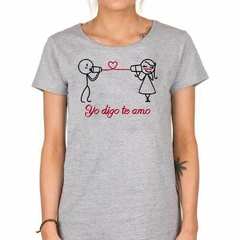 Remera Yo Te Digo Te Amo Enamorados Corazon - comprar online