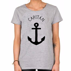 Remera Capitan Ancla Barco Pin Up Girl Hey Sailor Navegante