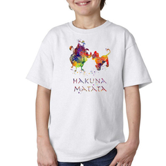 Remera Hakuna Matata Rey Leon Watercolor Timon Pumba