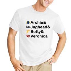 Remera Riverdale Archie Y Jughead Y Bety Y Veronica