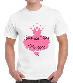 Remera Buenos Dias Princesa Crown Corona Corazon