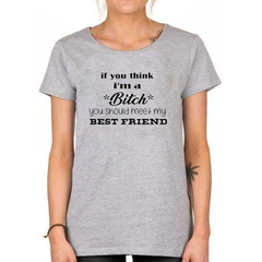 Remera Dia Del Amigo Bitch Best Bff - TiendaCubik