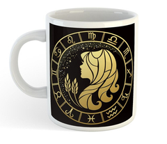 Taza Signos Astros Cosmos Zodiaco Virgo