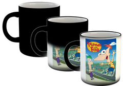 Taza Phineas Y Ferb Series Animadas #8 (Taza Magica)