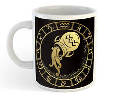 Taza Signos Del Zodiaco Acuario #2