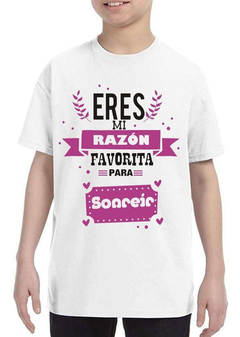 Imagen de Remera Eres Mi Razon Favorita Para Sonreir #1