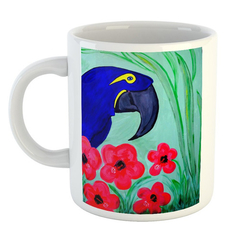 Taza Loro Watercolor