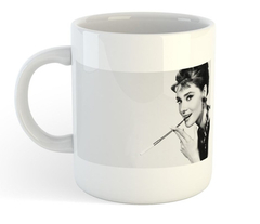 Taza Audrey Hepburn Diva Glam Boquilla B&n #2