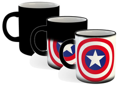 Taza Capitan America Superheroes Comics M01 (Taza De Ceramica) - comprar online