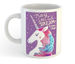 Taza Unicornio Magical Rainbow Stars Corazon