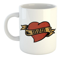 Taza Dia De La Madre Tattoo Style Corazon