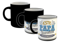 Taza Papa Increible Pertenece Ponele Nombre (Taza Magica)