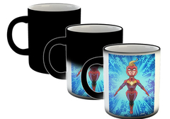 Taza Captain Capitana Marvel Comic #3