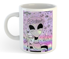 Taza Alien Extraterrestre Ovni Peace & Love