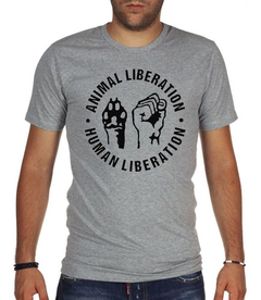 Remera Animal Liberation Human Libertad Animal