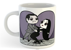 Taza Homero Y Morticia Addams Amor Real Love