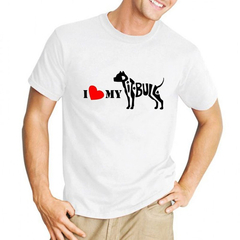 Remera I Love My Pitbull Perro en internet