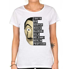 Remera La Casa De Papel Tokyo Berlin Profesor Careta Dali en internet