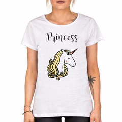 Remera Princess Unicornio Rainbow Princesa Unicorn Kawaii