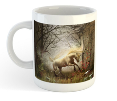 Taza Unicornio En Bosque Magic Hermoso Forever