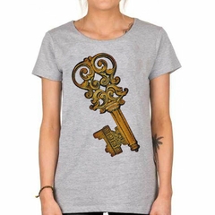 Remera Key Llave Dorada Diseño Dibujo Art - comprar online