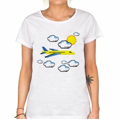 Remera Avion Plane Nube Sol Viaje Travel en internet