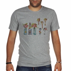 Remera Key Diseño Llaves Flores Art Dibujo - TiendaCubik