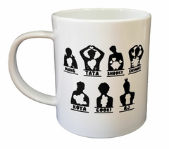 Taza Bts Grupo Musica Negro Vector - comprar online