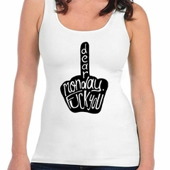 Musculosa Deportiva Dear Monday Fuck You Querido Lunes - comprar online