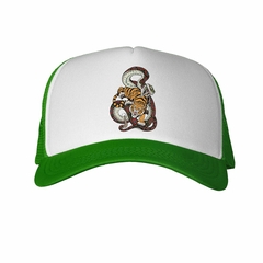 Gorra Tigre Atacando Serpiente Ilustracion Art - TiendaCubik