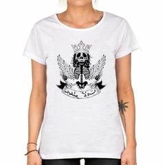 Remera I Hate You Te Odio Skull Crown Wings - TiendaCubik