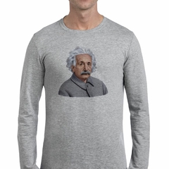 Remera Manga Larga Albert Einstein Animado Dibujo - comprar online