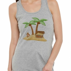 Musculosa Deportiva Dibujo Isla Del Tesoro Oro Pirate Pirate