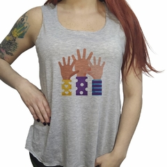 Musculosa Sindrome De Down Manos Simbolo Color