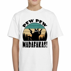 Remera Pew Pew Madafakas Gato Arbol Color - comprar online