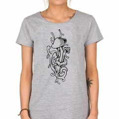 Imagen de Remera Tattoo Tallos Hongos Art