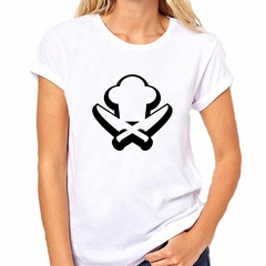 Remera Cocinero Cuchillo Sombrero Vector - TiendaCubik