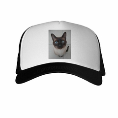 Gorra Gato Siames Sentado Mirando Fijo - comprar online