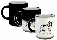 Taza Perro Cocker Vector Silueta en internet