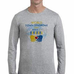 Remera Manga Larga Sindrome De Down Mundo Manos - comprar online