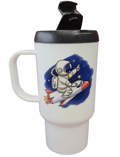 Jarro Termico Astronauta Art Caricatura Diseño Galaxia