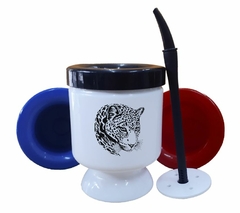 Mate Leopardo Pintura Art - comprar online