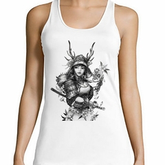 Musculosa Deportiva Japones Guerrera Woman Espada Flores - comprar online