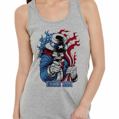 Musculosa Deportiva Uncle Sam Skull With Gallery Usa